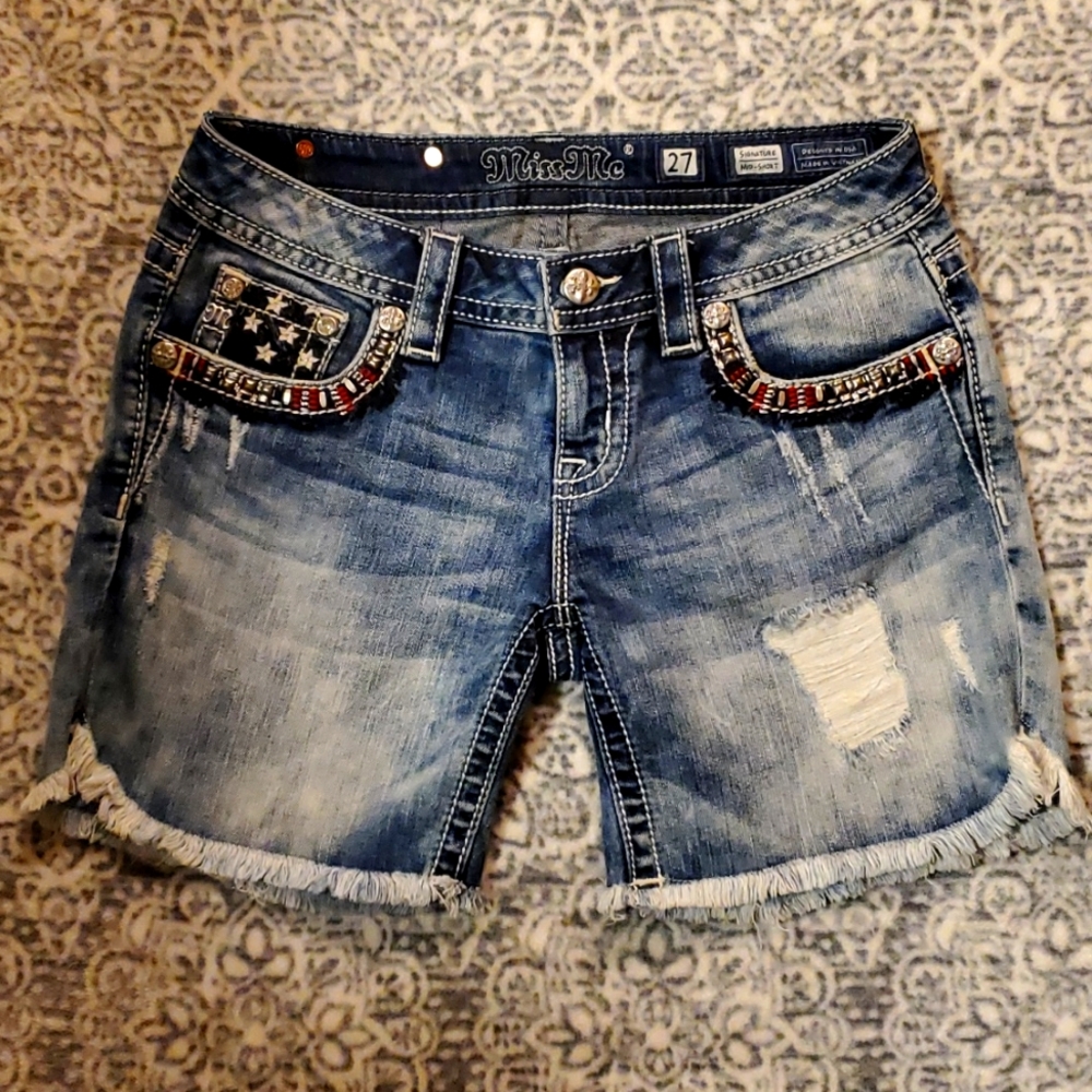 Miss Me patriotic shorts